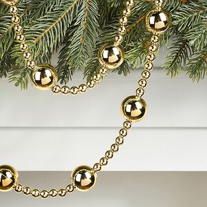 Бусы на елку Alverston - Gold 160 см, пластик Winter Deco фото 2