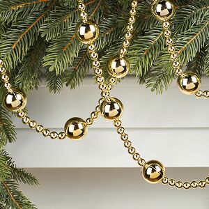 Бусы на елку Alverston - Gold 160 см, пластик Winter Deco фото 3