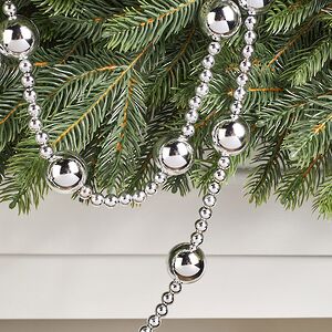 Бусы на елку Alverston - Silver 160 см, пластик Winter Deco фото 3