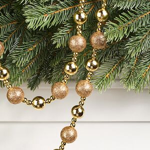 Бусы на елку Barnettby - Gold 2-2.5 см, 160 см, пластик Winter Deco фото 3
