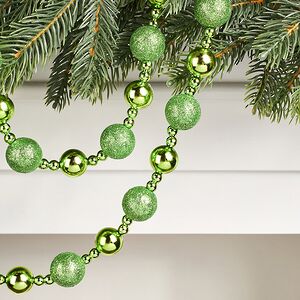 Бусы на елку Barnettby - Green 2-2.5 см, 160 см, пластик Winter Deco фото 3