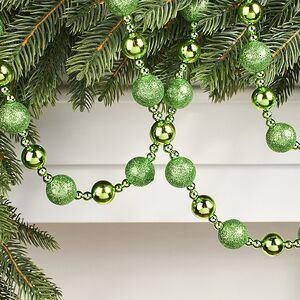 Бусы на елку Barnettby - Green 2-2.5 см, 160 см, пластик Winter Deco фото 2