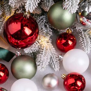 Большой набор елочных шаров Westbury - Новогодний Этюд 4-8 см, 100 шт, пластик Winter Deco фото 2