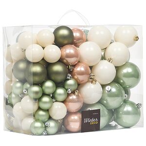 Большой набор елочных шаров Westbury - Розмариновый Букет 4-8 см, 100 шт, пластик Winter Deco фото 3