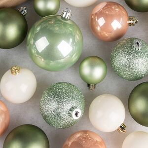 Большой набор елочных шаров Westbury - Розмариновый Букет 4-8 см, 100 шт, пластик Winter Deco фото 2