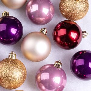 Елочные шары Gracy - Королевский Сатин 6 см, 30 шт, пластик Winter Deco фото 2