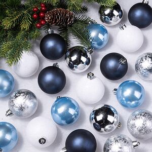 Елочные шары Gracy - Зимний Вечер 6 см, 30 шт, пластик