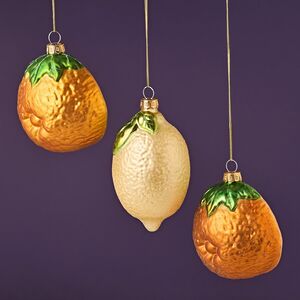 Елочные игрушки Фрукты - Lemonade Cocktail 11 см, 3 шт, стекло Winter Deco фото 10