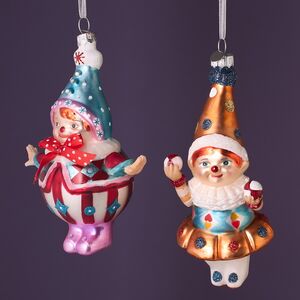 Елочные игрушки Клоуны Марсо - Circus Roncalli 17 см, 2 шт, стекло Winter Deco фото 5