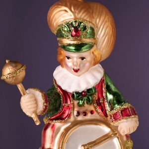 Стеклянные елочные игрушки Дуэт Барабанщиков - Circus Roncalli 10 см, 2 шт, стекло Winter Deco фото 2