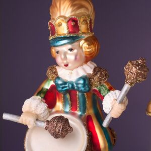 Стеклянные елочные игрушки Дуэт Барабанщиков - Circus Roncalli 10 см, 2 шт, стекло Winter Deco фото 4