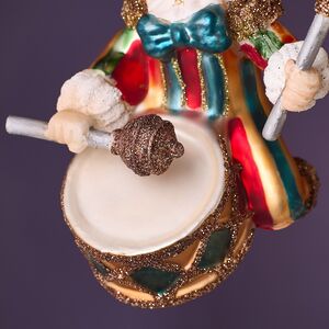 Стеклянные елочные игрушки Дуэт Барабанщиков - Circus Roncalli 10 см, 2 шт, стекло Winter Deco фото 7