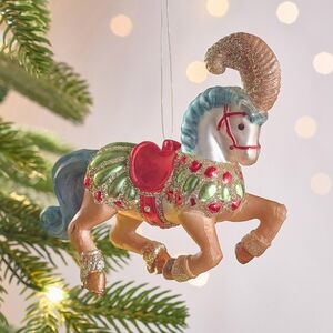 Елочная игрушка Конь Ринглинг - Circus Roncalli 12 см, стекло