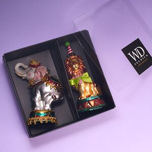 Елочные игрушки Лев и Слон - Circus Roncalli 12 см, 2 шт, стекло Winter Deco фото 3