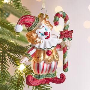 Елочная игрушка Клоун Нук - Circus Roncalli 12 см, стекло Winter Deco фото 4