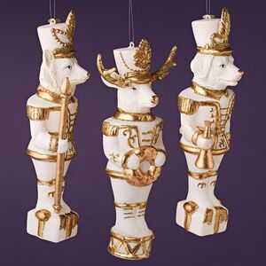 Елочные игрушки Звери Щелкунчики 18 см, 3 шт, стекло Winter Deco фото 2