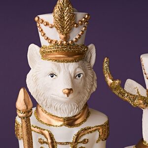 Елочные игрушки Звери Щелкунчики 18 см, 3 шт, стекло Winter Deco фото 4