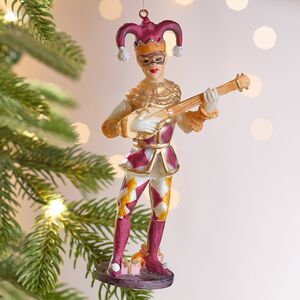 Елочная игрушка Арлекин - Commedia Dell