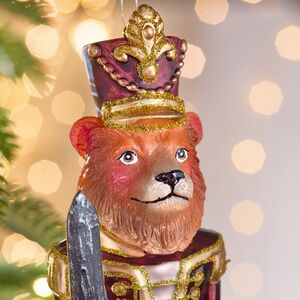 Елочная игрушка Гвардеец Баффи 18 см в подарочной коробке, стекло Winter Deco фото 2
