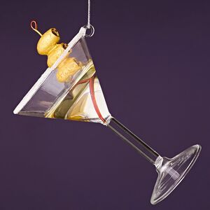 Елочные игрушки Коктейль - Белый Мартини 11 см, 2 шт, стекло Winter Deco фото 8