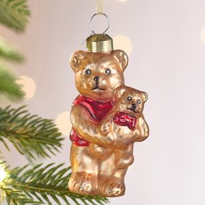 Елочная игрушка Мишка Балу с Медвежонком - Harrods Bears 8 см, стекло