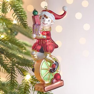 Елочная игрушка Эльф Помощник Санты 15 см, стекло