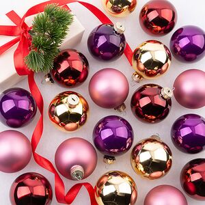 Елочные шары Романтический Вечер 6 см, 20 шт, стекло