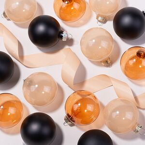 Елочные шары Bubble: Вересковый Мед 6 см 15 шт, стекло