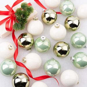 Елочные шары Herbal Tea 6 см, 20 шт, стекло