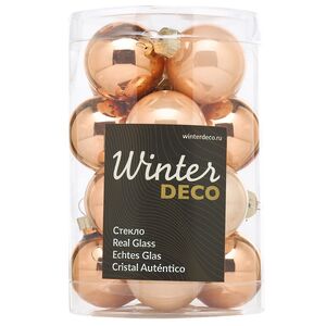 Елочные шары Первый Бал 3.5 см, 16 шт, стекло Winter Deco фото 2