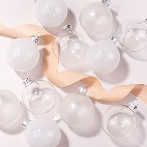 Елочные шары Bubble: Морозный Полдень 6 см, 15 шт, стекло