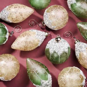 Елочные игрушки Serenita Gelida 8 см, 12 шт, стекло