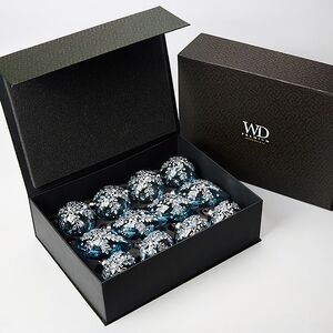 Елочные игрушки Видбьерг 8 см, 12 шт, подарочная коробка, стекло Winter Deco фото 3