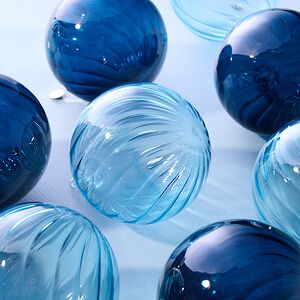 Елочные шары Fiume-Veneto: Night Blue 8 см, 11 шт, подарочная коробка, стекло, уцененные Winter Deco фото 4