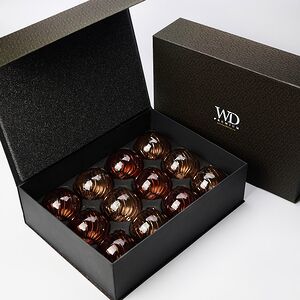 Елочные шары Fiume-Veneto: Peacan Brown 10 см, 11 шт, подарочная коробка, стекло, уцененные Winter Deco фото 5