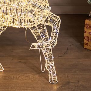 Светящийся олень Малыш Каттанео 80 см, 1900 теплых/холодных белых LED ламп, IP44 Winter Deco фото 5