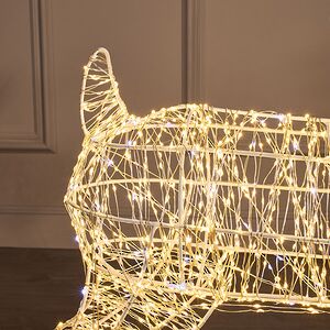 Светящийся олень Сеньора Каттанео 110 см, 2580 теплых/холодных белых LED ламп, IP44 Winter Deco фото 6