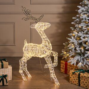 Светящийся олень Mamma Cattaneo 110 см, 2580 теплых/холодных белых LED ламп, IP44