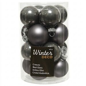 Набор стеклянных шаров 3.5 см туманный альбион mix, 16 шт