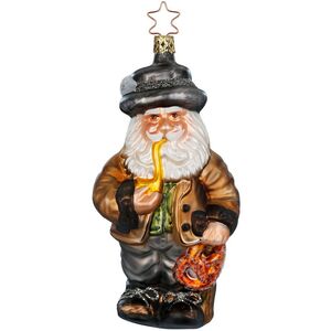 Стеклянная елочная игрушка Santa from Bavaria 17 см Inge Glas фото 1