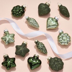 Елочные игрушки Green Irish 4-5 см, 12 шт, стекло