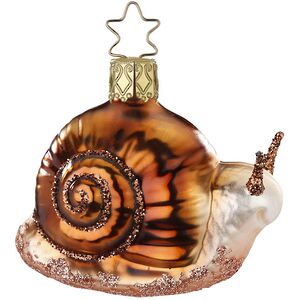 Стеклянная елочная игрушка Улитка Вита 6 см Inge Glas фото 1