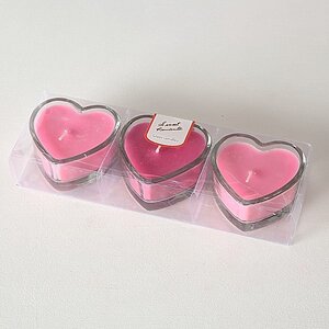 Набор чайных свечей в подсвечниках Sweet Romantic 4 см, 3 шт, стекло Boltze фото 4