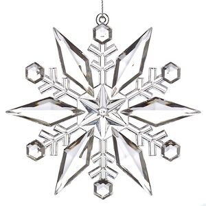 Елочная игрушка Снежинка - Savolle Crystal 12 см, подвеска
