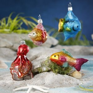 Стеклянная елочная игрушка Рыбка Chirurgo 11 см, подвеска Inge Glas (Инге Глас) фото 2