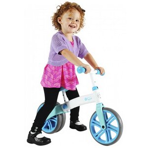 Беговел для малышей Yvolution Velo Junior, колеса 9", бело-голубой YVolution фото 2