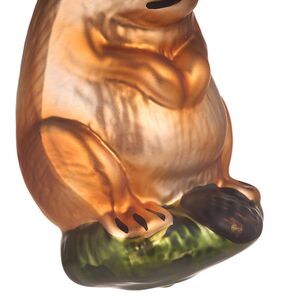 Стеклянная елочная игрушка Бобр Платон 9 см Inge Glas фото 5