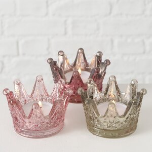 Набор стеклянных подсвечников Princess Crown 5 см, 3 шт Boltze фото 7