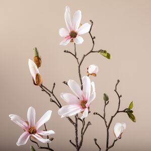 Ветка Магнолии Patricia 75 см розовая Edelman фото 3