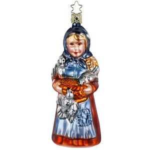Стеклянная елочная игрушка Красна Девица 15 см Inge Glas фото 1